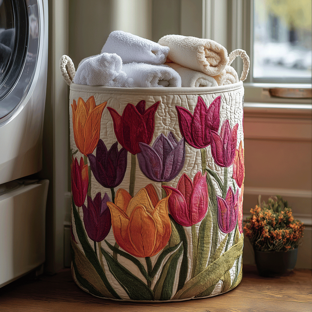 Hollands Tulip | Gevoerde Opbergmand
