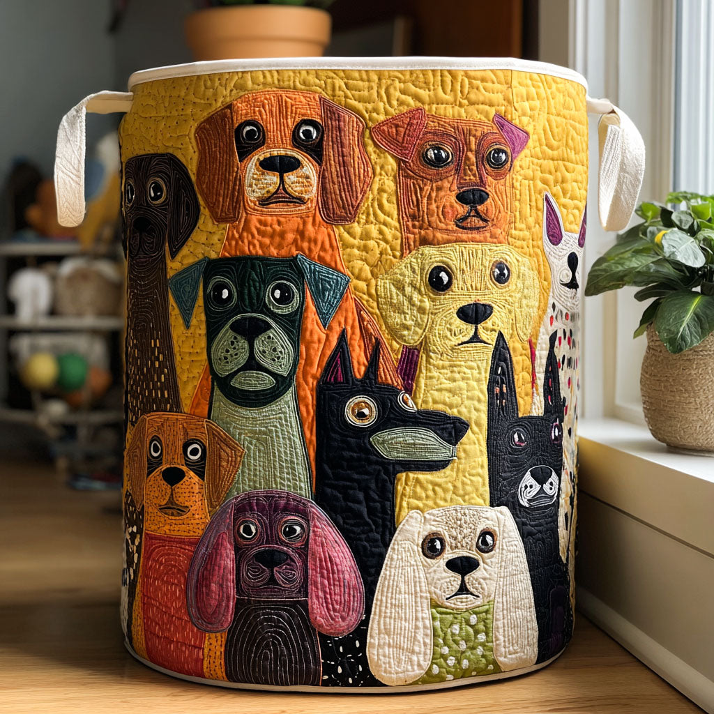Vol met Honden | Gewatteerde Opbergmand