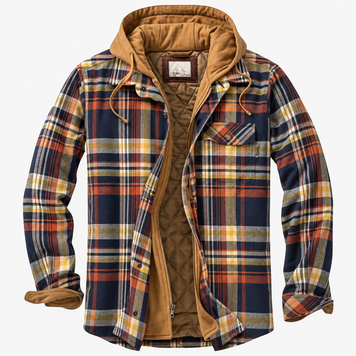 Bertus | Patchwork jas met ruitpatroon
