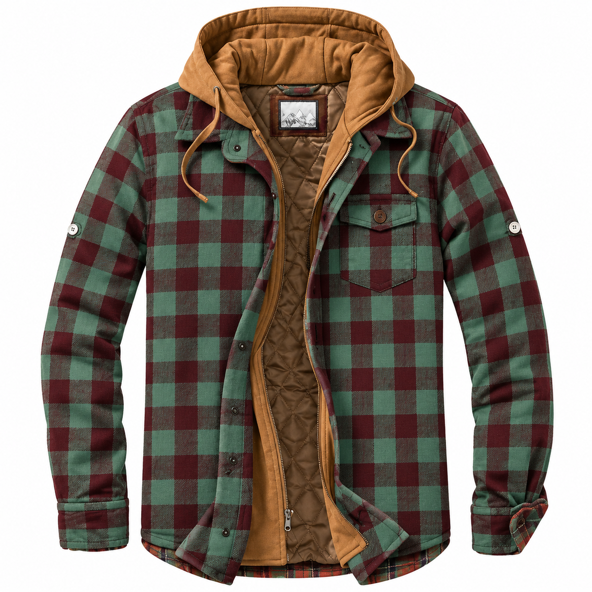 Bertus | Patchwork jas met ruitpatroon