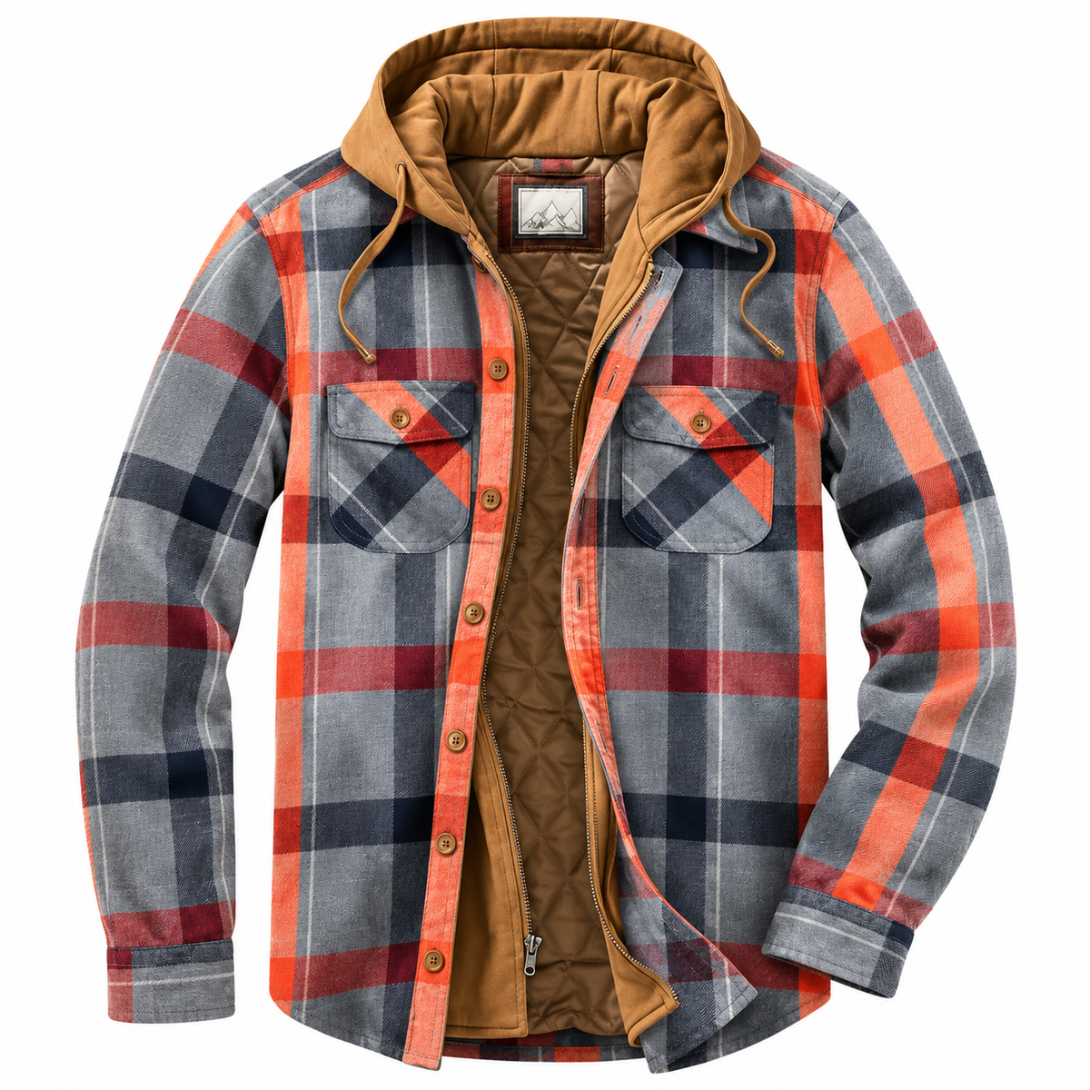 Bertus | Patchwork jas met ruitpatroon