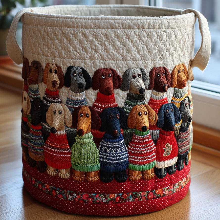 Bassetmand | Gevoerde Opbergmand