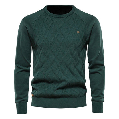 Theodor | Herenpullover met Ruitpatroon