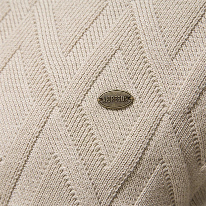 Theodor | Herenpullover met Ruitpatroon