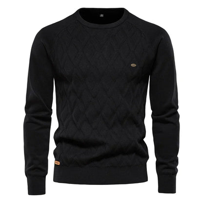 Theodor | Herenpullover met Ruitpatroon